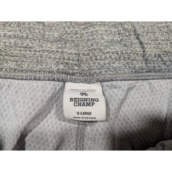 Reigning Champ Solotex Tiebreak Mesh Shorts Men's XL Grey Stretch - Picture 2 of 10